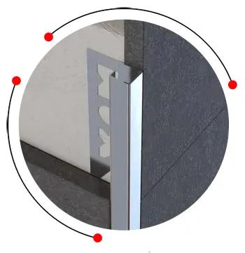 SS corner edge trim