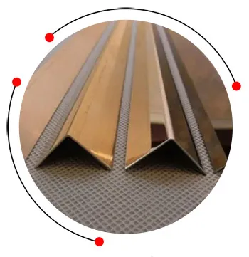 Stainless steel decorative L profile