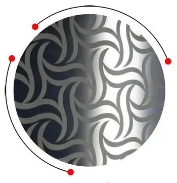 Stainless steel etching sheet