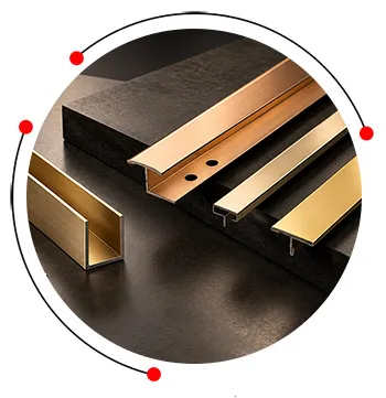 Stainless steel inlay profile 