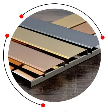 Stainless steel inlay strip