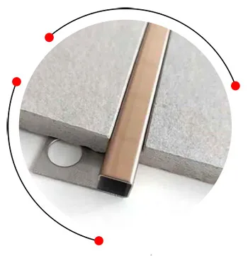 stainless steel tile edging strip
