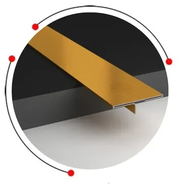 Stainless steel decorative T profile