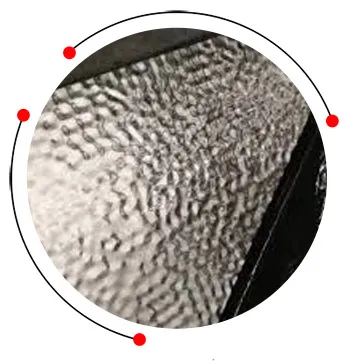 Water ripple steel sheet